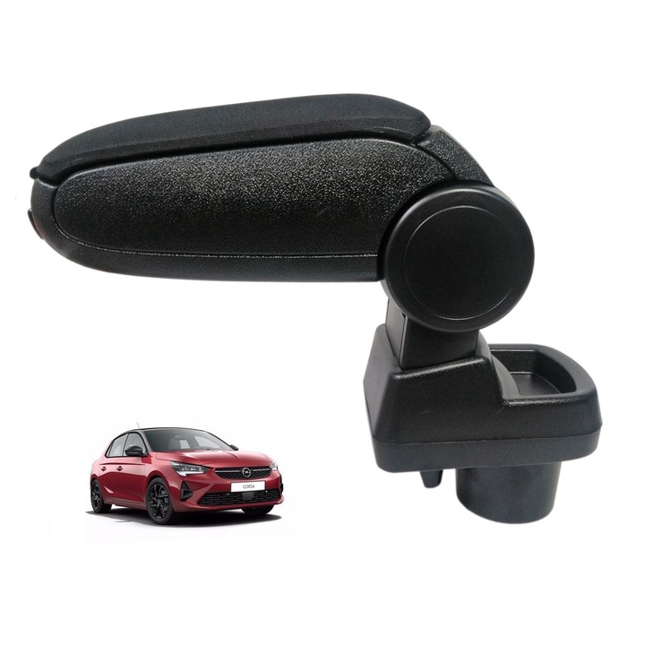 Cotiera auto dedicata textile negru pentru Opel Corsa F 2019+