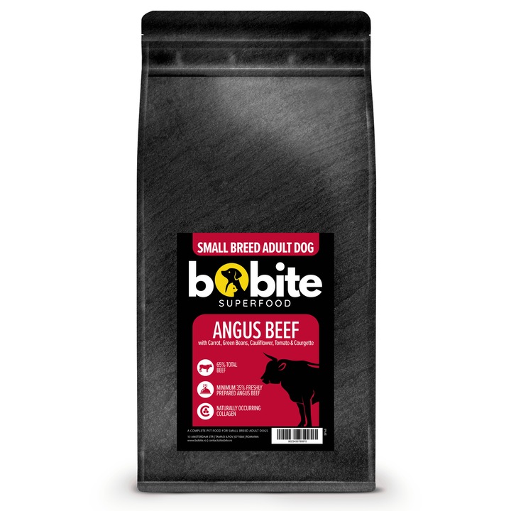 Bobite Superfood Adult Mini – Vita Angus, hrana uscata superpremium caini de talie mica fara cereale, 6 kg