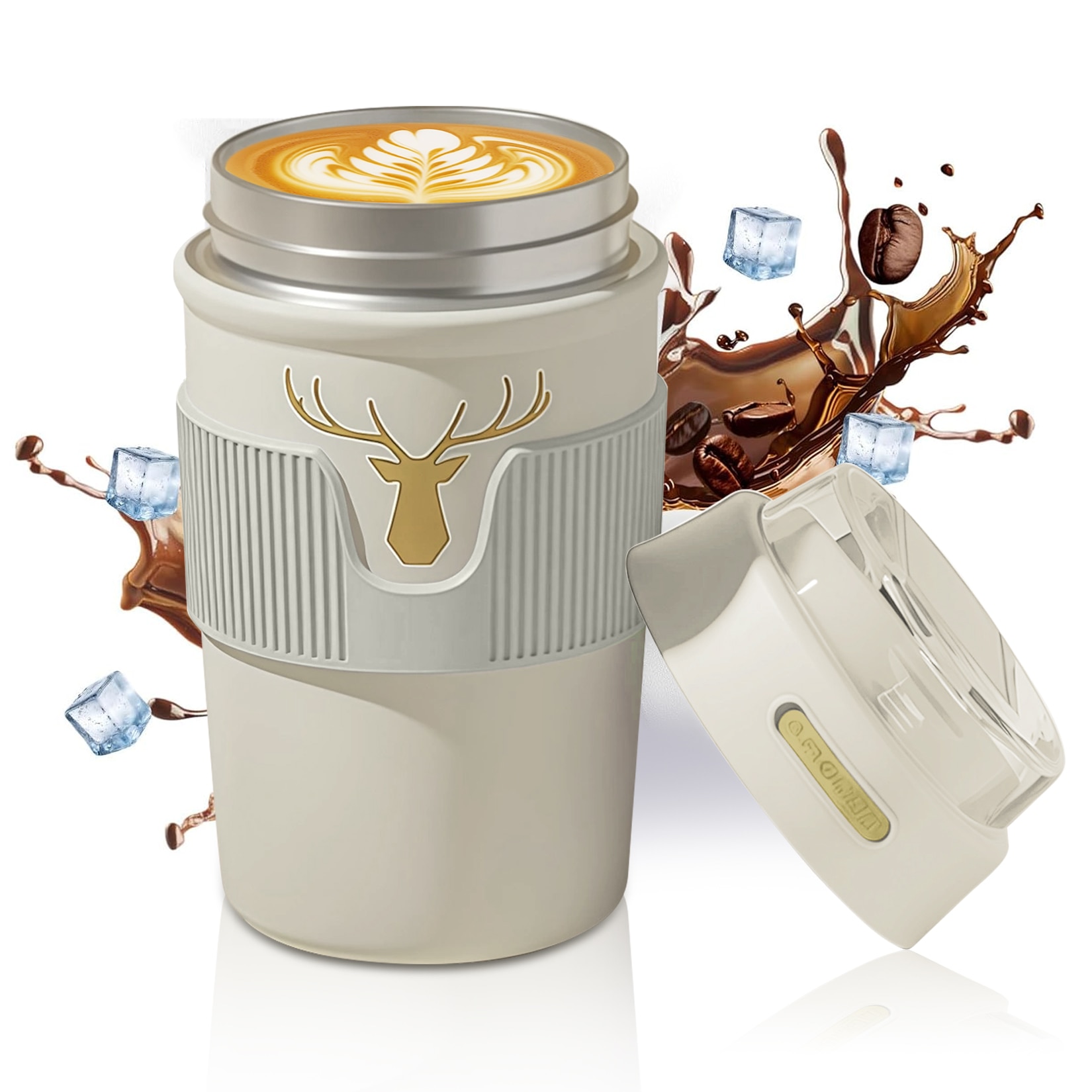 Cana termica BGHYHYHI, 450ml, inox 316, capac etans, portabila