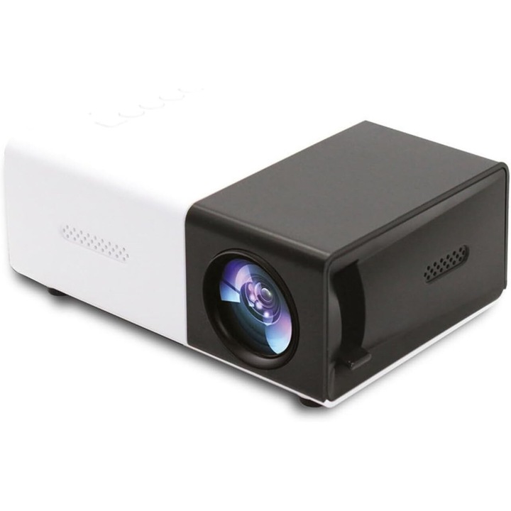 RorAem 1080P мини видео проектор, 12.7x8.15x4.85cm, 250g, HDMI, преносим