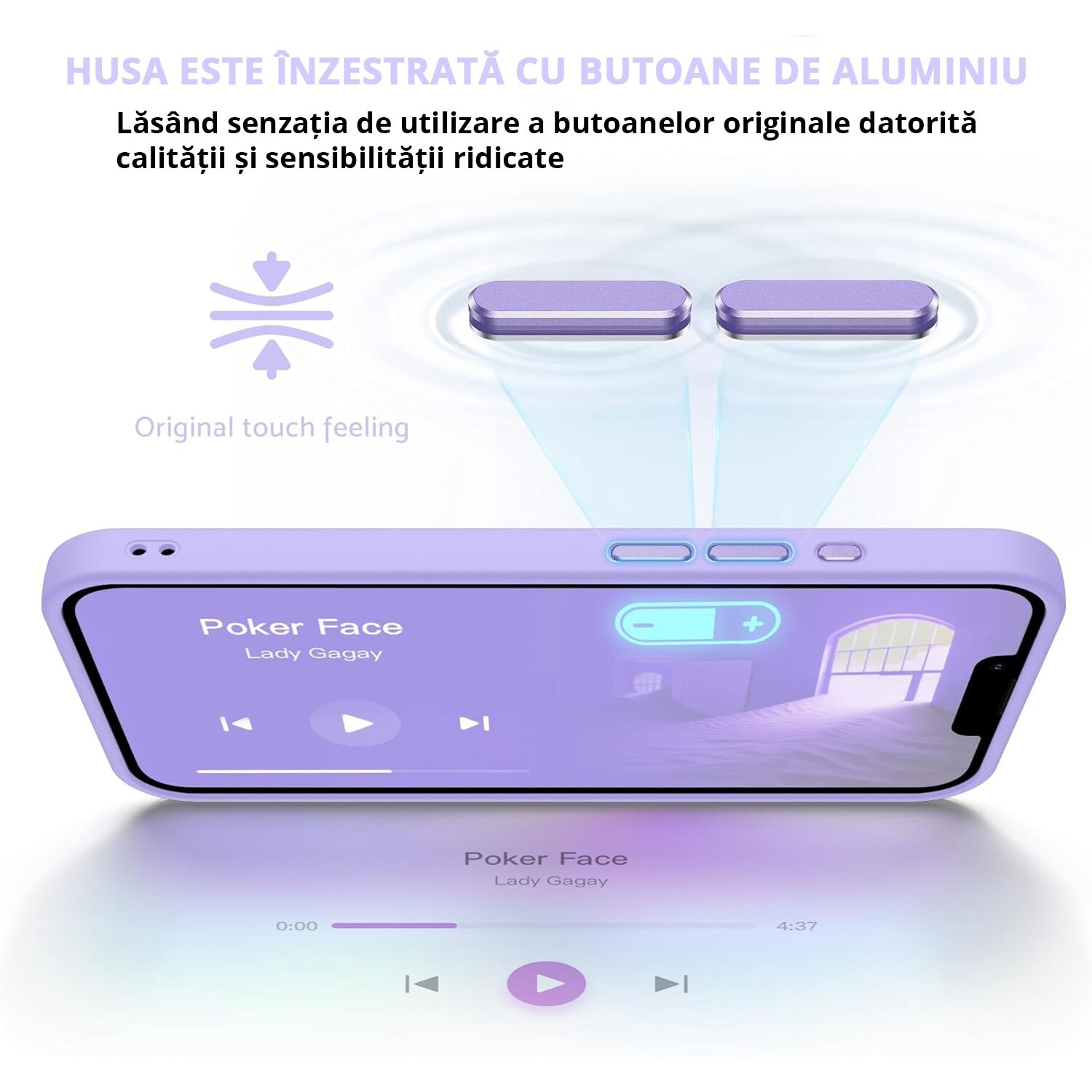 Husa pentru iPhone 16 PRO MAX, MobileSmart, Hybrid ultra slim, carcasa spate Antisoc, Light Purple