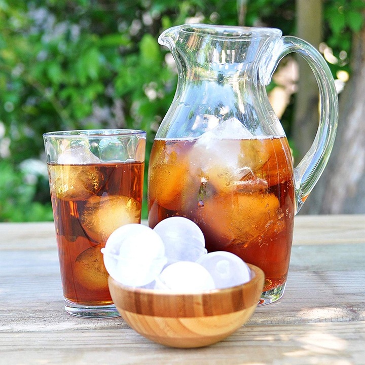 Jégforma, Southern Sky, 6 gömb alakú forma, szilikon, 17 x 12 x 6 cm, fekete