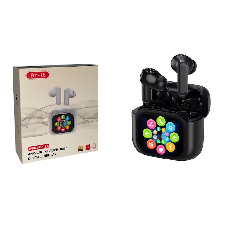Casti Audio Over-Ear Gorsun MA98, Bluetooth V5.0, Microfon Active Noise Cancelling, Sunet Stereoscopic 3D, Double Noice Reduction, 3D Stereo Shocks Bass, Fast Charging, 25h Autonomie Baterie, Protectie Ureche din Spuma cu Memorie, Ajustabile, Portabile