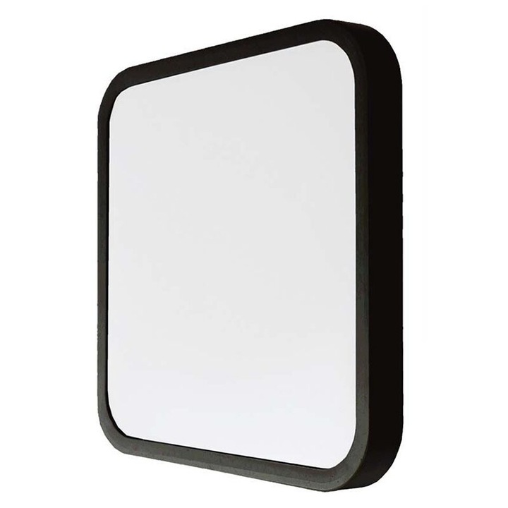 Plafoniera led, Interior/Exterior IP44, 4000K, 1830 lm, 18 W, dimensiune 250 x 250 x 65 mm, Negru, Patrata