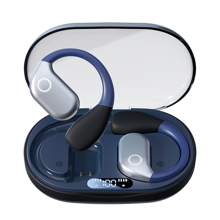Безжични слушалки, Bluetooth 5.4, шумопотискане, LED дисплей