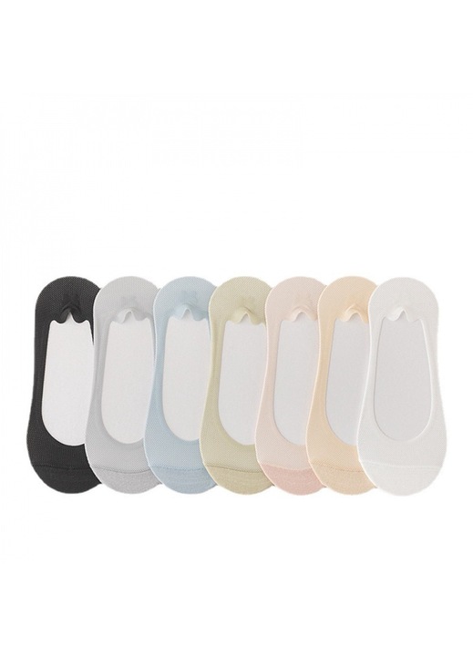 7 pár zokni készlet, Wisolt, Nylon/Pamut, Többszínű, Egy méret