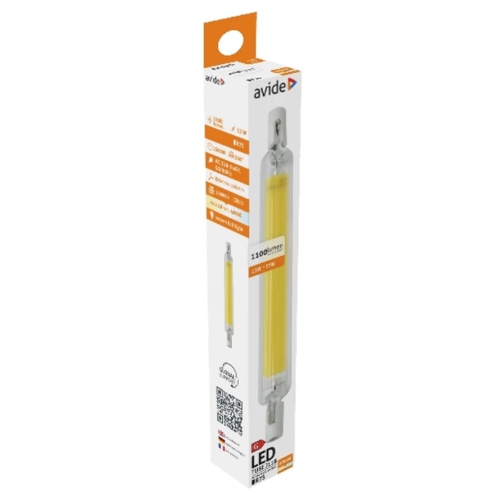 Led крушка Avide, 13W, R7S, 16X118Mm, Nw 4000K