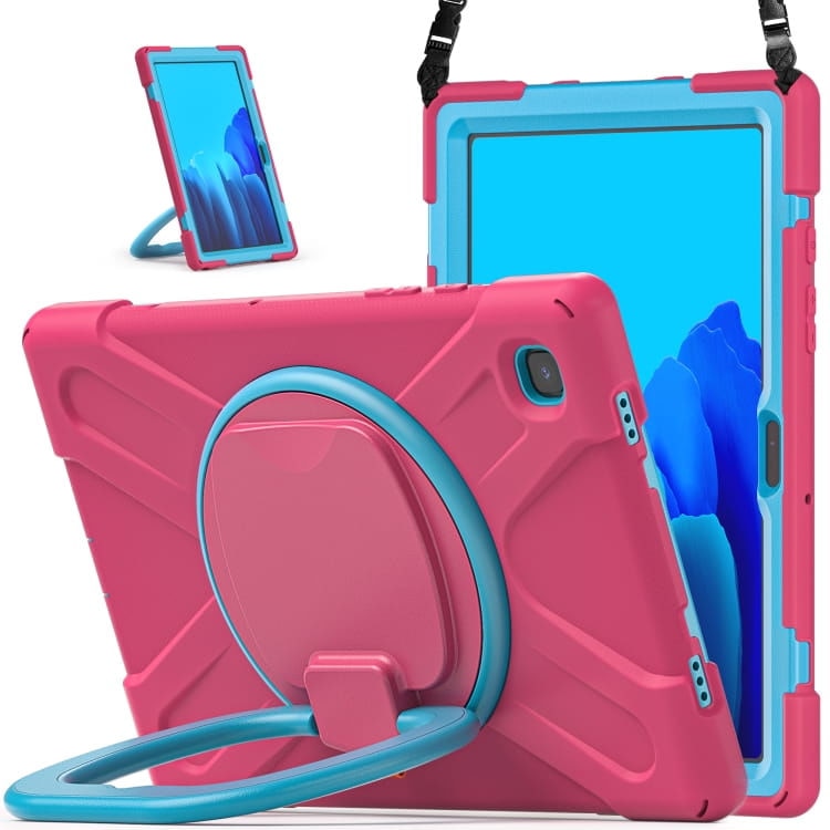 Husa compatibila cu Samsung Galaxy Tab A de 10,1 inchi cu suport rotativ, roz