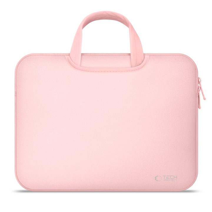 Geanta TECH-PROTECT Neopren Bag compatibila cu laptop 15/16 inch Rose