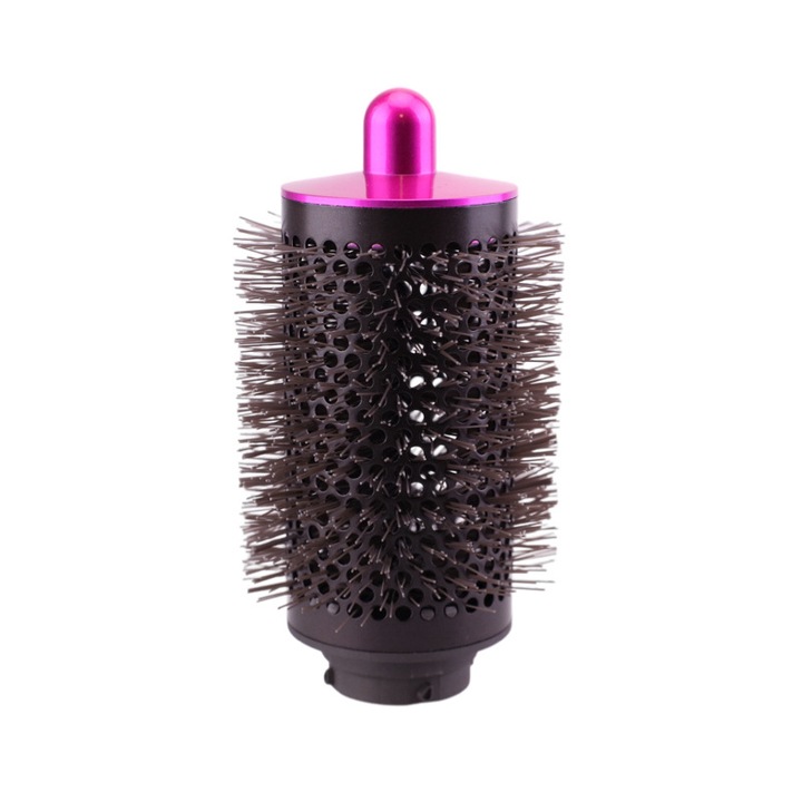 Perie de styling rotunda 55mm, fuchsia, pentru volum si bucle mari