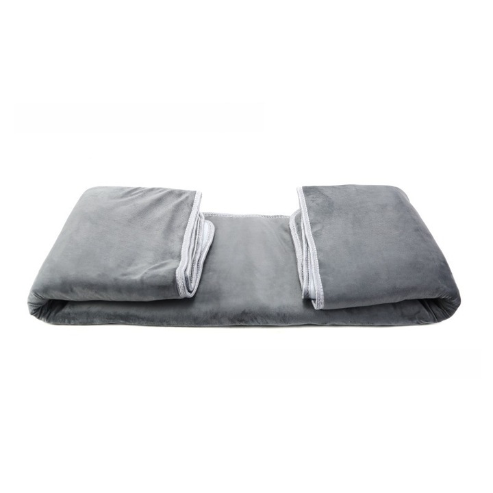 Електрическо одеяло, 150x115 см, с 3 температурни настройки, сиво