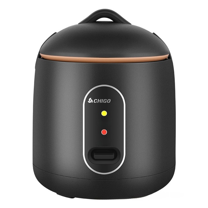 Oala de orez electrica compacta, 2L, functie automata, set complet, neagra