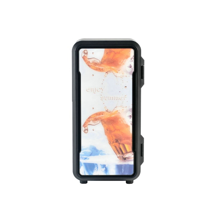 Frigider mini, Alimentare USB, compact, negru, cu functie de racire si incalzire