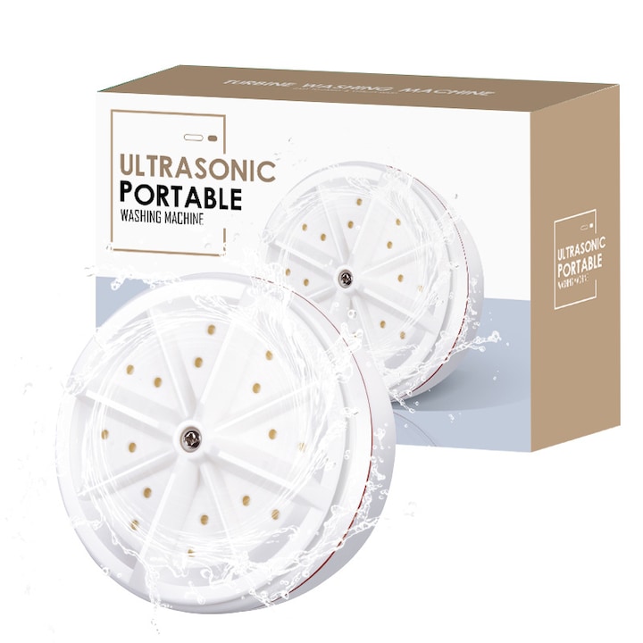 Мини пералня WALALLA, USB зареждане, Бяла