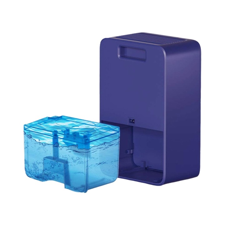 Dezumidificator compact, 1L, 360ml/24h, albastru, pentru 21-30mp, set Smart Home