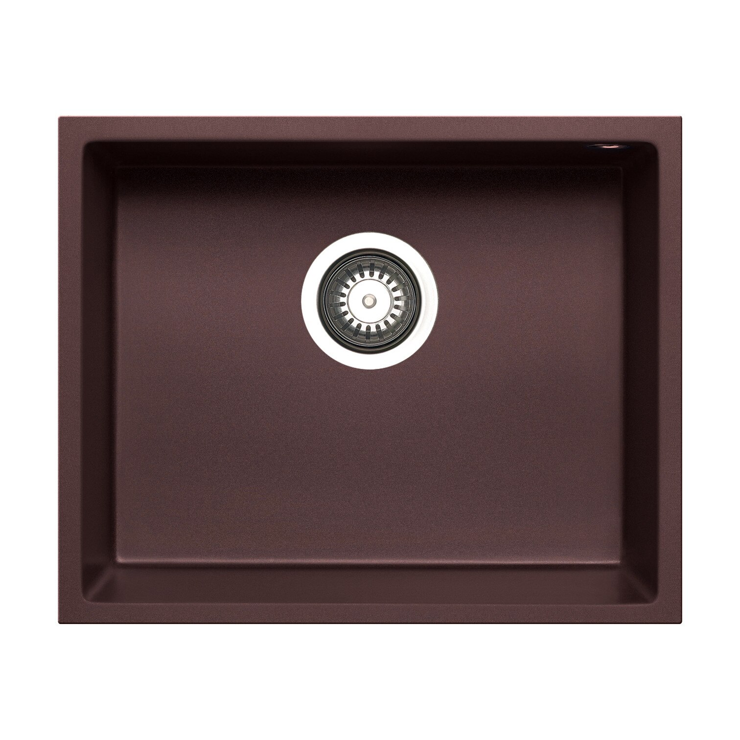 Chiuveta bucatarie Pyramis TETRAGON 500x400 1B, adancime 200mm, montare sub blat, Pyragranite Chocolate