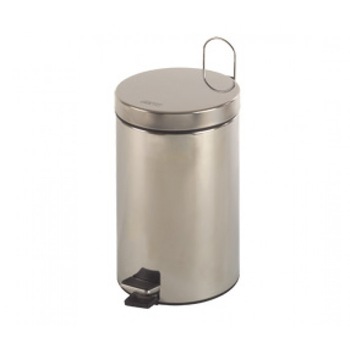 Cos gunoi circular 5L, cu pedala, cu maner exterior, inox finisaj satinat, Mediclinics Cos gunoi circular 5L, cu pedala, cu maner exterior, inox finisaj satinat, Mediclinics
