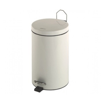 Cos gunoi circular cu pedala, otel vopsit alb, 12 L, Mediclinics Cos gunoi circular cu pedala, otel vopsit alb, 12 L, Mediclinics
