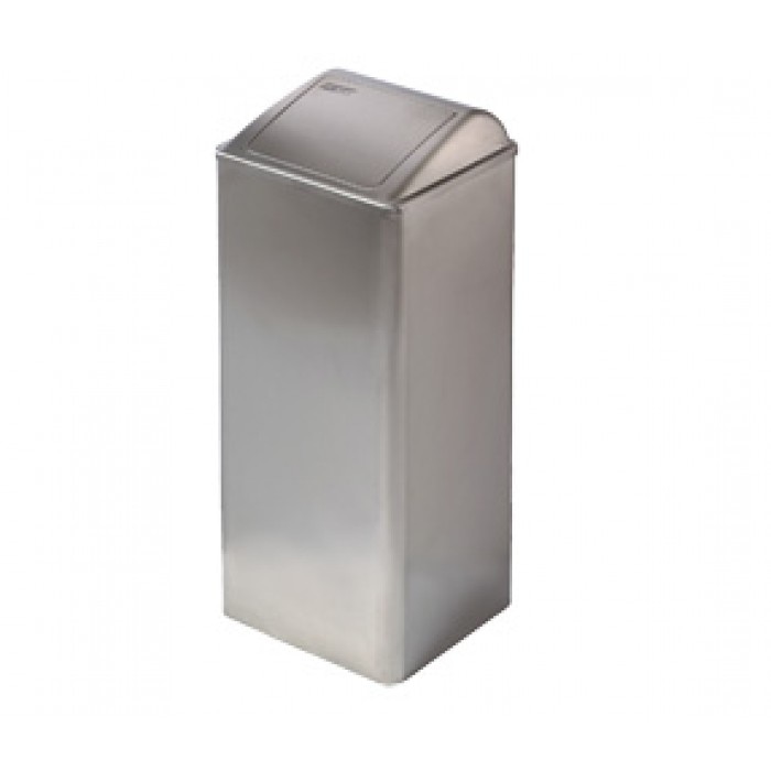 Cos de interior 80L, cu capac batant, inox finisaj satinat, Mediclinics