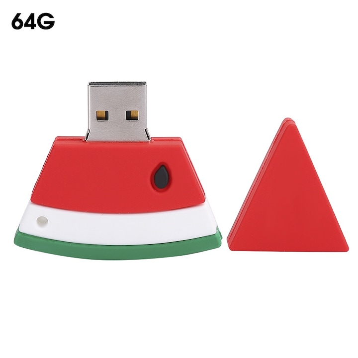 Memorie USB Bizaical, model de pepene, compatibil cu USB 3.0, 64 GB