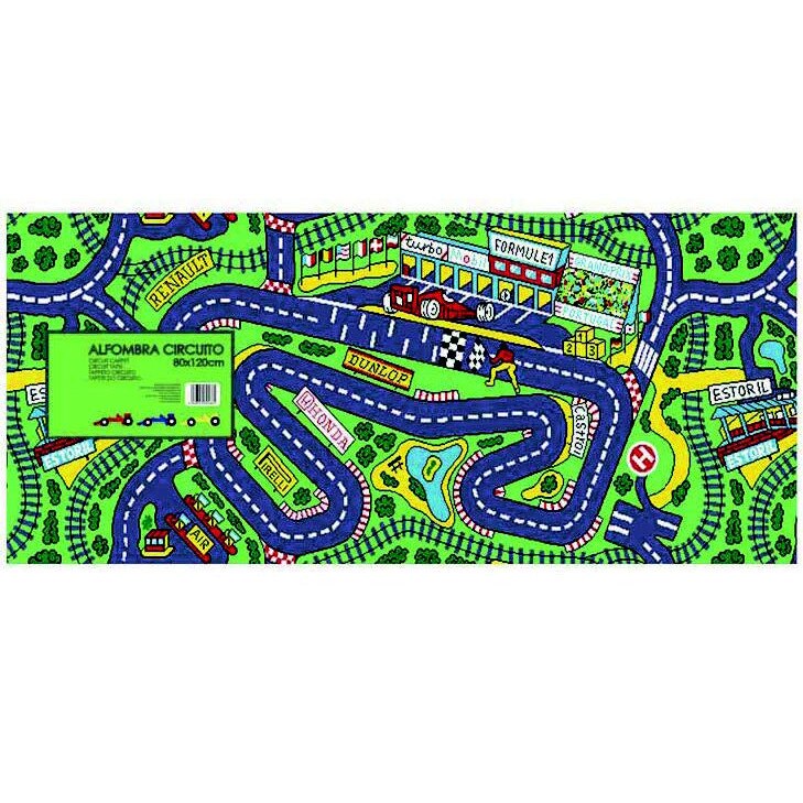 Covoras de joaca Circuit auto, Uniconfort, 80*120cm