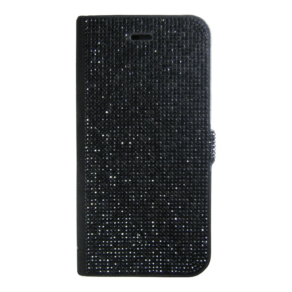 Husa flip cu cristale Bling World CWC 103 pentru iPhone 7, negru