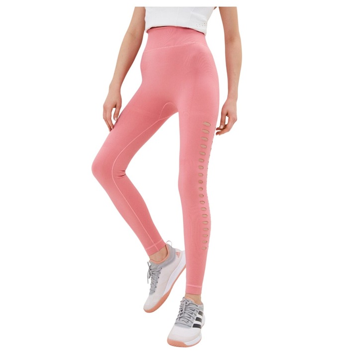Pantaloni sport dama, Adidas, elastan/poliamida/poliester, roz, M INTL