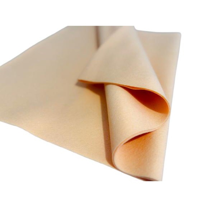 Fetru/pasla din lana, moale 1mm, 40% lana-60% viscoza, 50*90cm culoarea pielii