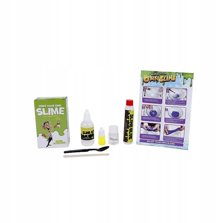 Set de slime, Hipo, 8x13x4 cm, include adeziv, cerneala colorata