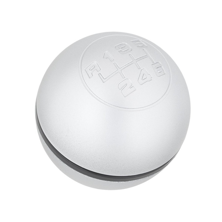 Sebességváltó gomb, Alfa Romeo Giulietta, 6 sebességes, ezüst, Modecar