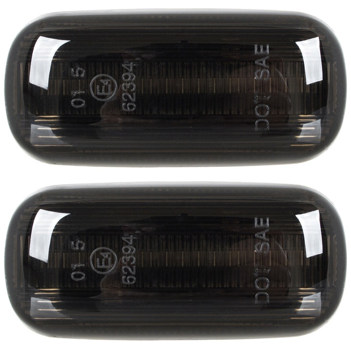 Set 2 bucati semnalizatoare laterale LED dinamic, MODECAR, Audi A3/A4/A6/A8, negru fumuriu, IP67