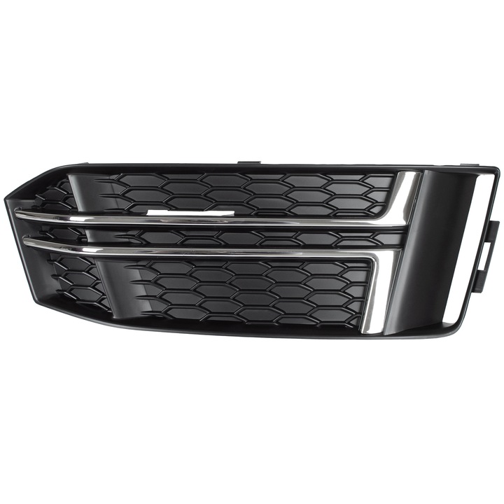 Jobb első lökhárító hűtőrács, Modecar, Audi A4 B9 S-LINE, 2015/2019, fekete króm részletekkel