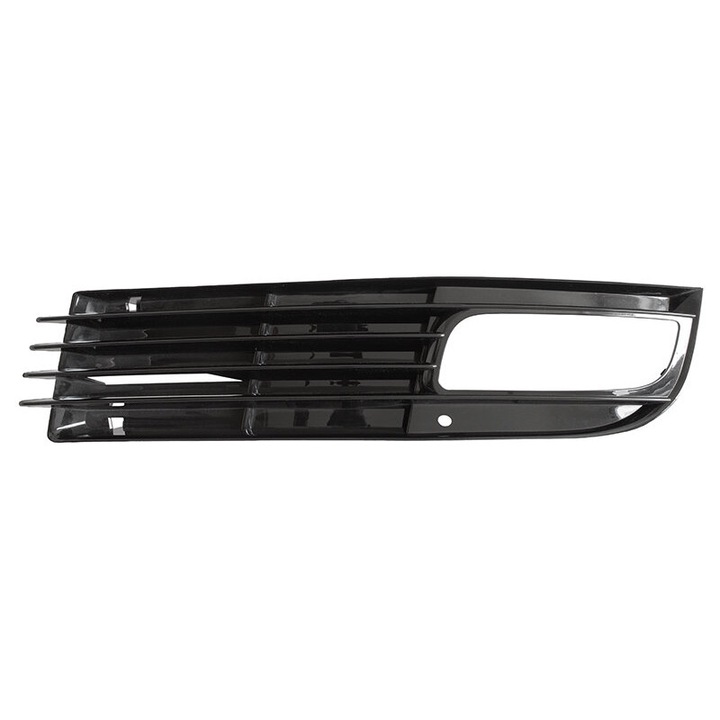 Grila bara fata in bara de protectie MODECAR, pentru Audi A8 D3 FL, 2008-2010, neagra, stanga