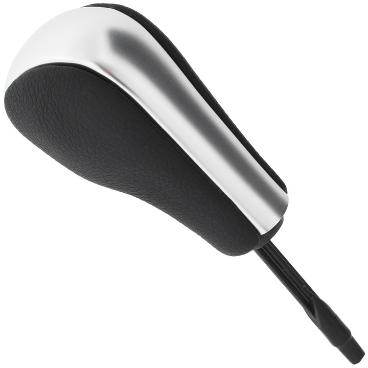 Automata sebességváltó gomb, MODECAR, fekete/ezüst, 60mm, 18,5x6x7,5 cm, BMW E81/E82/E87/E88 2004-2013