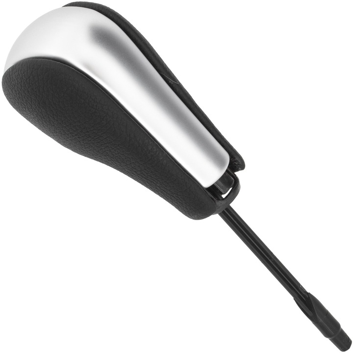 Sebességváltó gomb, MODECAR, BMW 6-os sorozat E63 E64-hez, fekete/ezüst, hossz 86mm