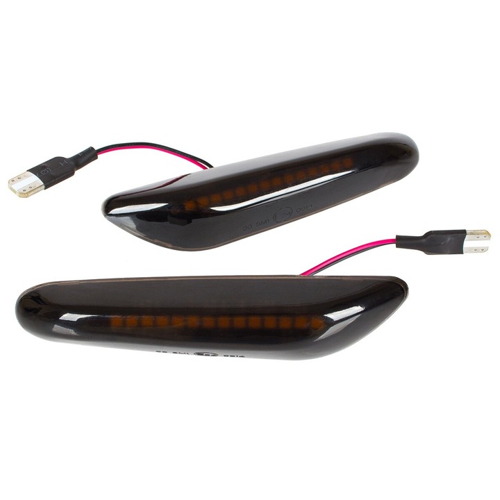 Set 2 semnalizatoare laterale LED, MODECAR, BMW E60 E61, negru