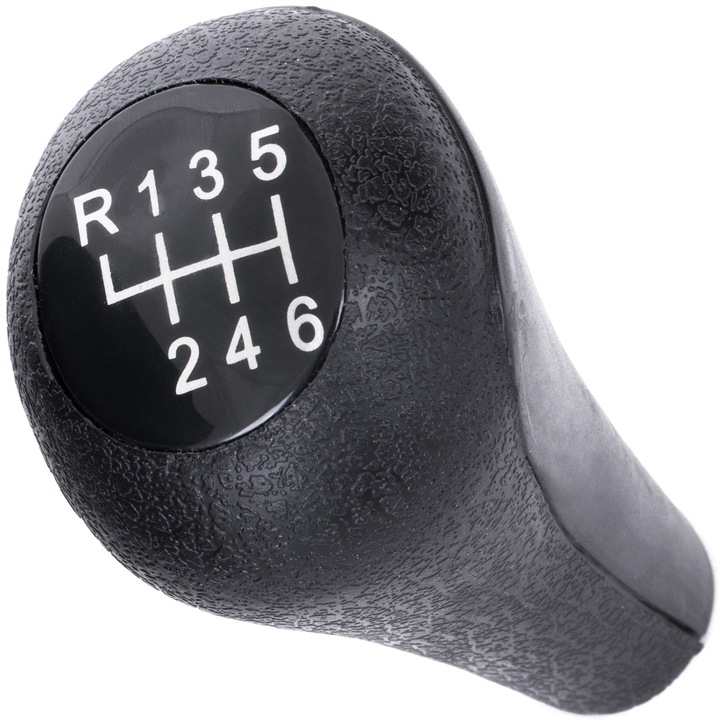 Sebességváltó gomb, MODECAR, 6+R, fekete, BMW E30, E32, E34, E36, E38, E39, E46, E60, E65, E90/E91/E92, X1, X3, X5 típusokhoz