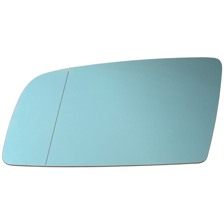 Oglinda auto, MODECAR, sticla asferica, incalzita, albastra, stanga, pentru BMW E60/E61 2003-2010, 2004-2010