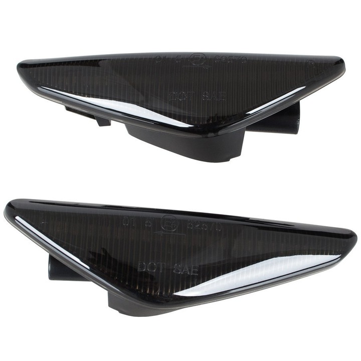 Indicator lateral LED DYNAMIC pentru BMW X3 F25, set 2 bucati, negru fumuriu, nou