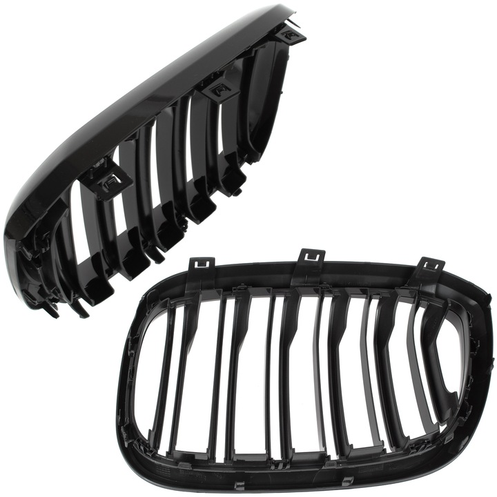 Fényszóró tartozék, MODECAR, BMW X3 G01 2017, bal + jobb készlet, fényes fekete