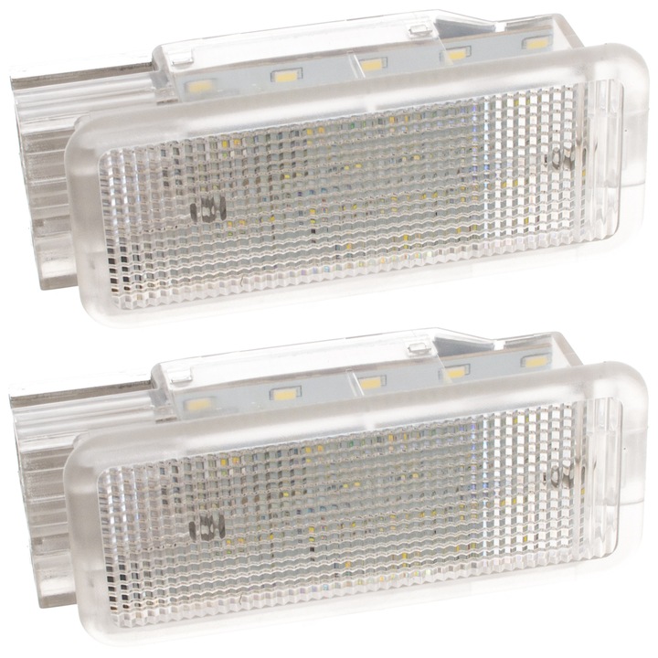 Комплект 2 LED лампи за интериор/багажник, MODECAR, тип 3528SMD, 78x32x22mm, за Citroen и Peugeot