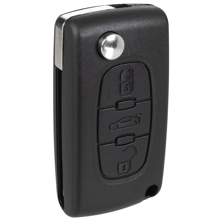 Carcasa telecomanda auto MODECAR, 3 butoane, pentru Citroen si Peugeot, noua