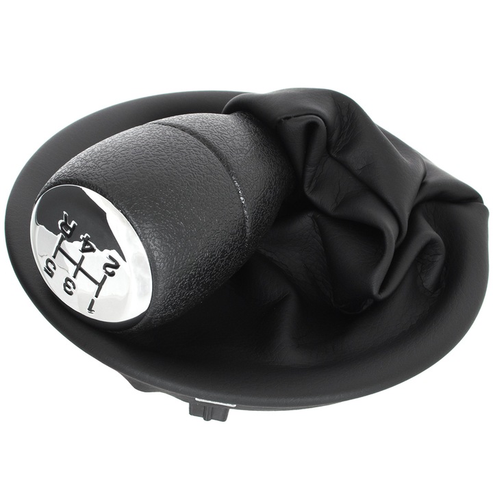 Sebességváltó gomb szoknyával, MODECAR, Citroen Berlingo III-hoz, 2008, fekete króm részletekkel