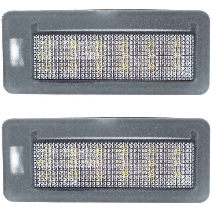MODECAR, 2 db LED lámpa készlet rendszám megvilágításhoz, hideg fehér, 77x35x19mm