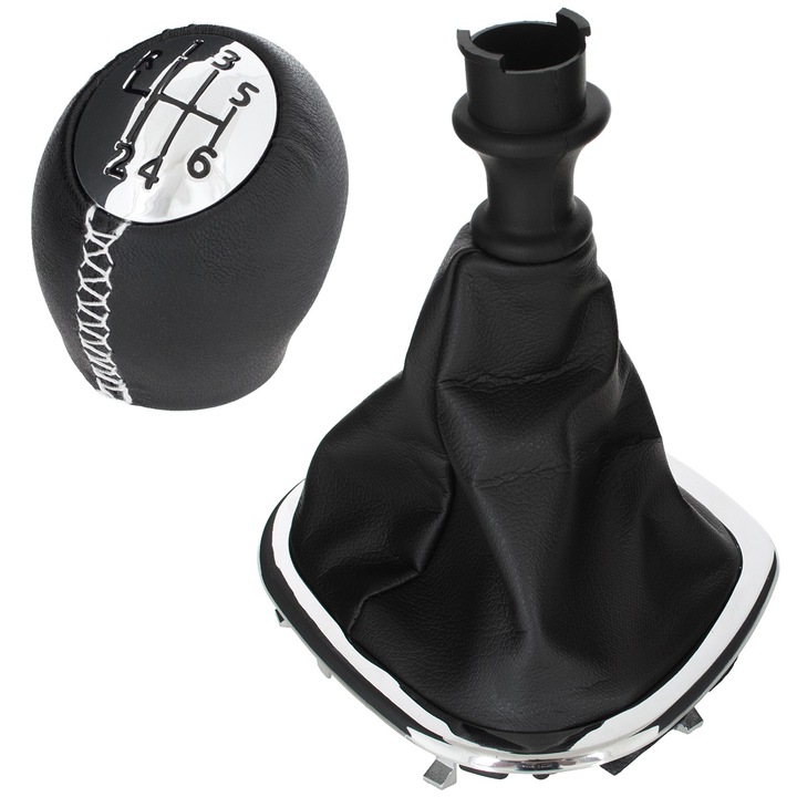 Nuca schimbator de viteze cu manson, MODECAR, Renault Trafic III, 2014-2019, negru, 6 viteze + R