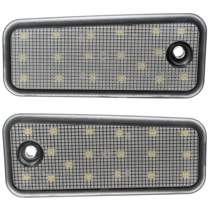 LED фарове за регистрационен номер, MODECAR, 2 броя, Hyundai Santa Fe III, 2012-, бели, тип SMD