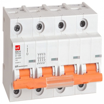 Siguranta automata, 4P, curba C, 125A, capacitate de rupere 10 kA Siguranta automata, 4P, curba C, 125A, capacitate de rupere 10 kA
