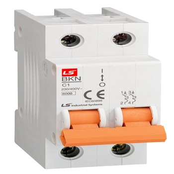Siguranta automata, 1P+N, curba C, 6A, capacitate de rupere 6 kA Siguranta automata, 1P+N, curba C, 6A, capacitate de rupere 6 kA
