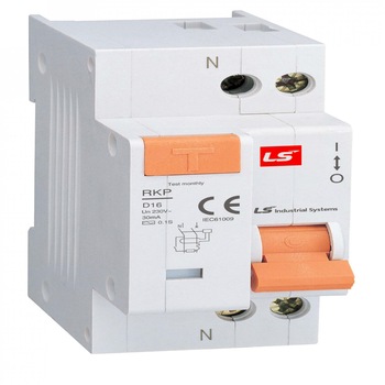Siguranta diferentiala, 1P+N, curba C, 20A, 30mA, capacitate de rupere 4.5 kA Siguranta diferentiala, 1P+N, curba C, 20A, 30mA, capacitate de rupere 4.5 kA