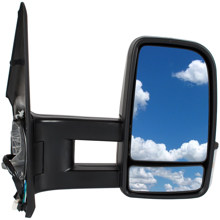 Elektromos fűthető külső tükör hosszú karral 19 cm, jobb, Mercedes Sprinter B907 B910, 2018